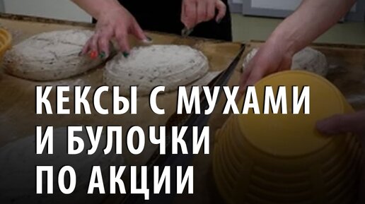 Кексы с мухами и булочки по акции