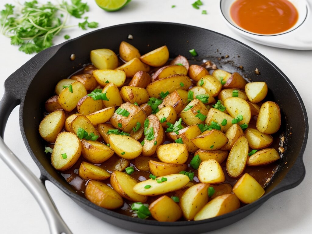 приготовление вкусной жареной картошки на сковороде | Дзен
