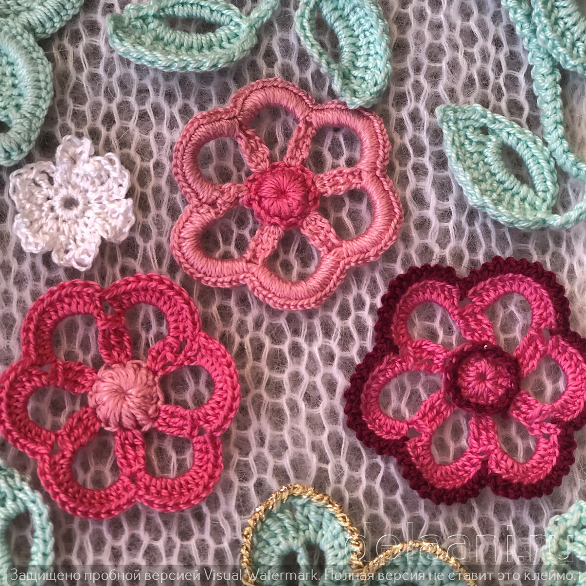 Вязание РОЗЫ для ирландского кружева. Вязание на бурдоне. Rose Crochet — turkishhub.ru