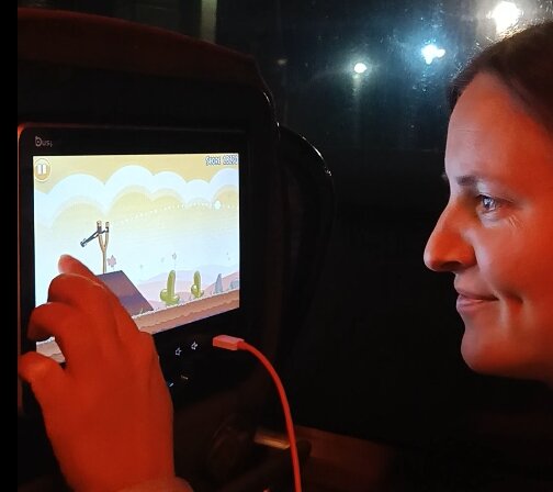 Ралина играет в Angry Birds