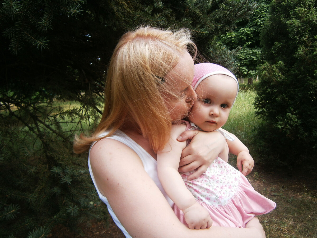 Автор блога с дочкой 2014 год