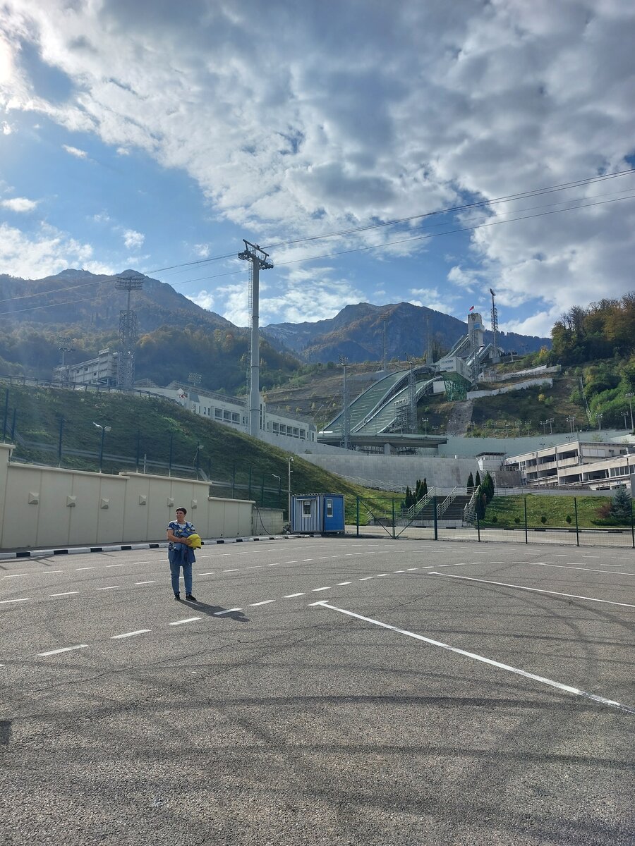 Место где соревнуются летающие лыжники