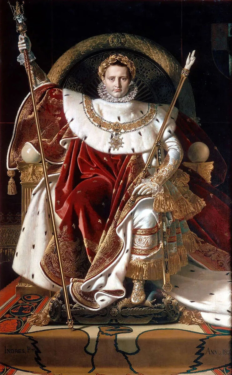 ​Наполеон I на императорском троне. 1806