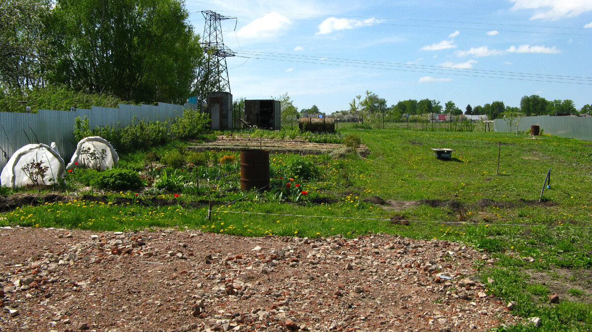 Вид на участок с парковки