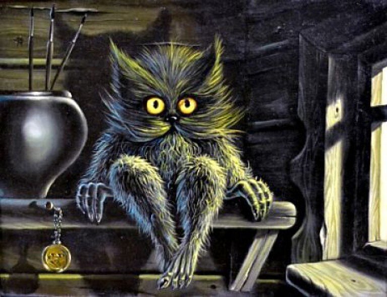 Нечистая сила. Домовые,говорят оберегают.