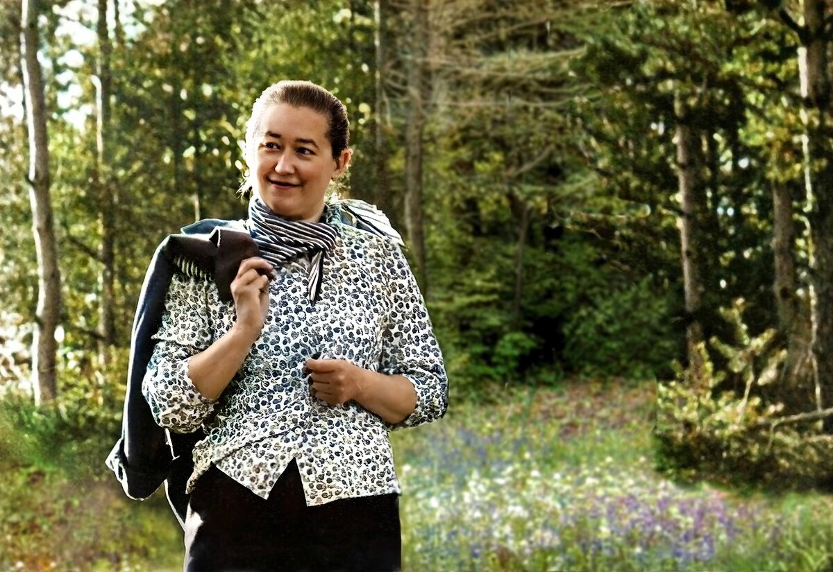 Коллоризованное фото Мишеля Лазарева ( Автора стихов песни "Фляжка" в исполнении Светланы Копыловой)