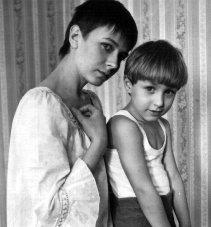 Елена Сафонова с сыном Иваном