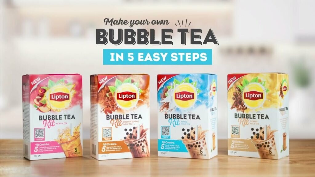  На днях наткнулся на пару старых обзоров продукта с емким названием Lipton Bubble Tea Kit — это такие наборы для домашнего приготовления бабл-ти, которые в четырех вкусах были выпущены в Австралии в