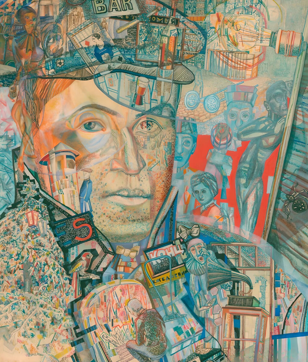 Автор неизвестен (школа Павла Филонова), «Автопортрет», до 1930, Галеев Галерея. Музей русского импрессионизма, Москва