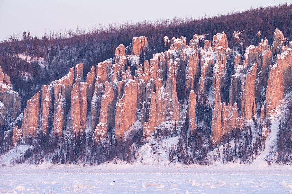 Ленские столбы рисунок