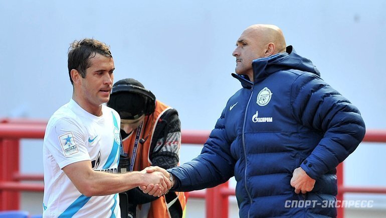    Александр Кержаков и Лучано Спаллетти.Алексей Иванов архив «СЭ»