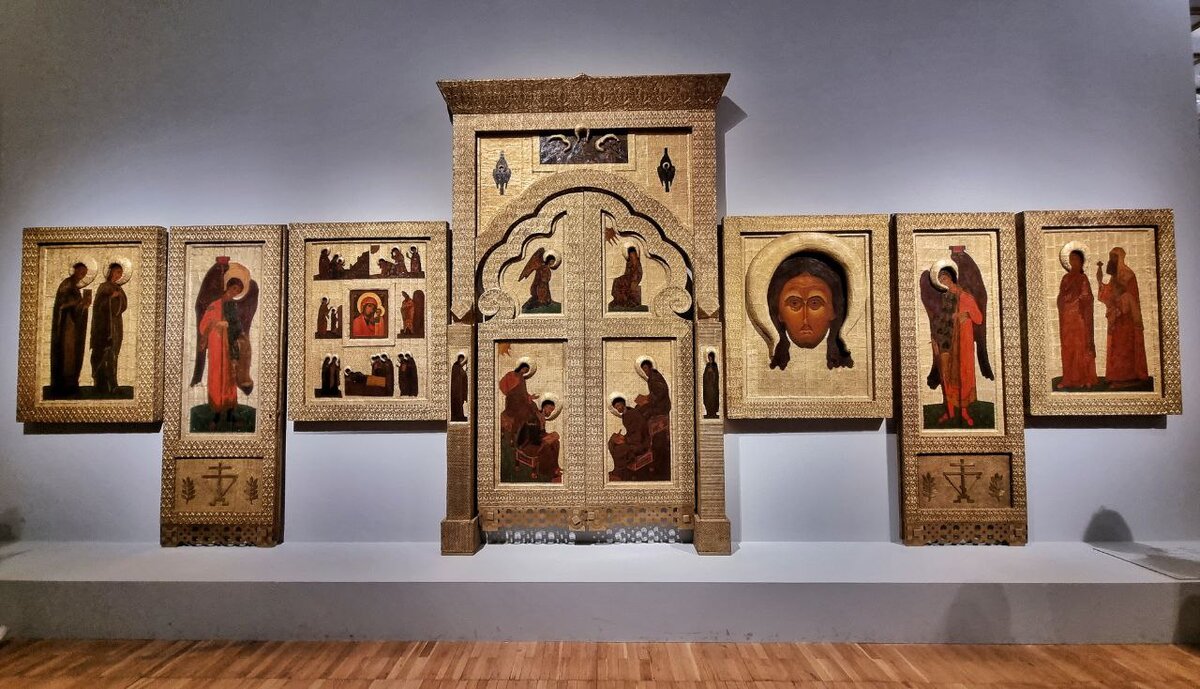 Николай Рерих, иконостас для церкви Казанской иконы Божьей Матери, усыпальницы Каменских, 1907