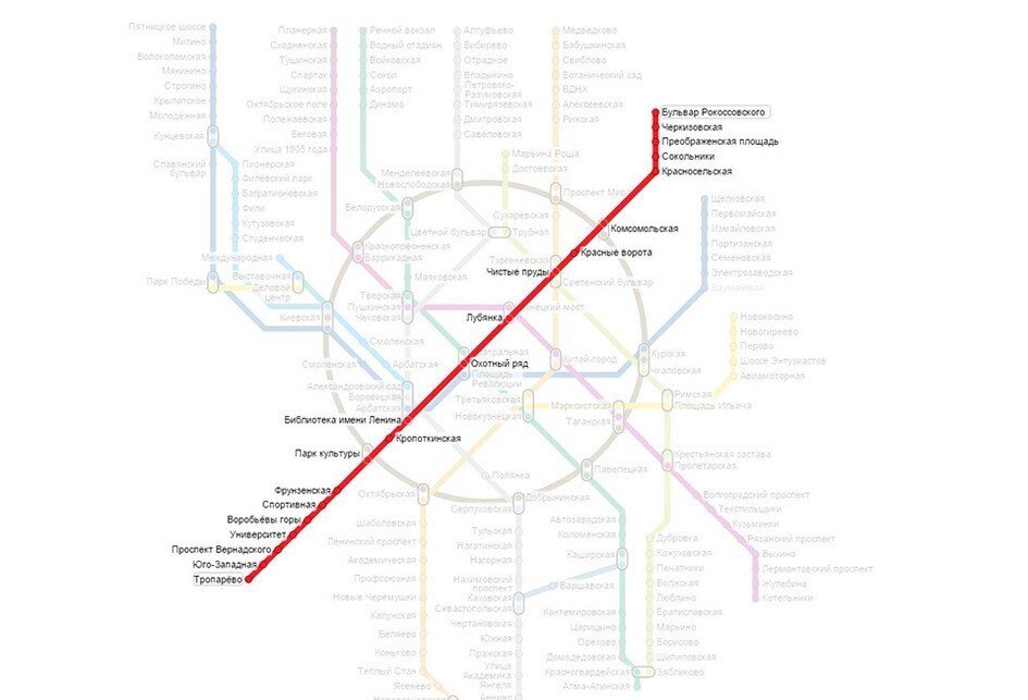 Что произошло на сокольнической линии метро. Красная ветка метро Москва. Красная линия метро в Москве схема. Схема Московского метро красная ветка. Красная ветка метро станции.