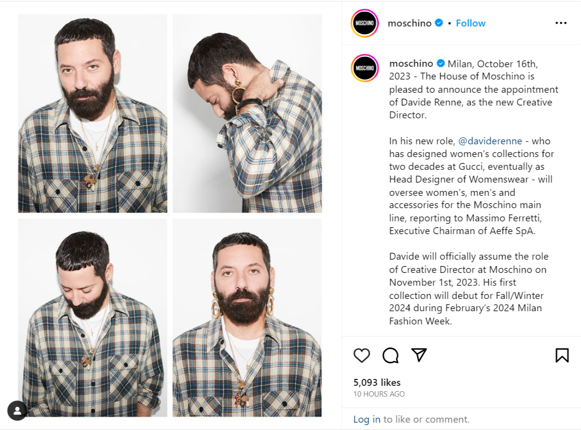    Что нам нужно знать о новом креативном директоре Moschino Давиде Ренне. Краткий профайл на дизайнера (фото 2)