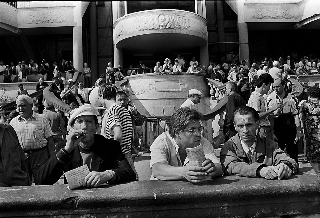 Московский ипподром, 1990 год / Фотограф Игорь Стомахин
