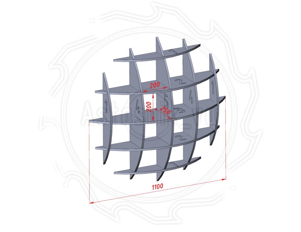 Общий вид полки 