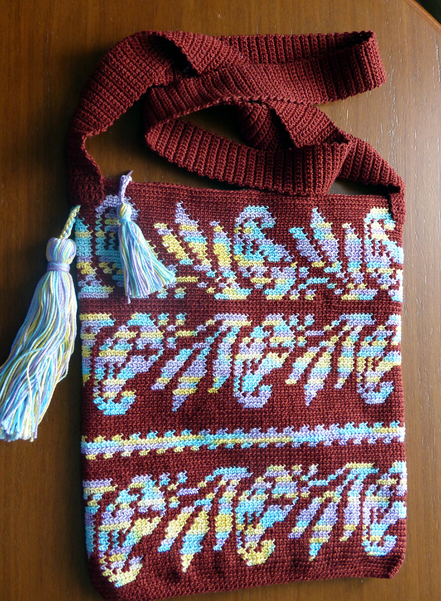 Тамбурное вязание. Гобелен спицами. Гобеленовая вязка крючком.