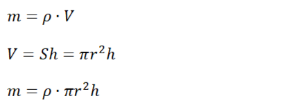 Формула массы