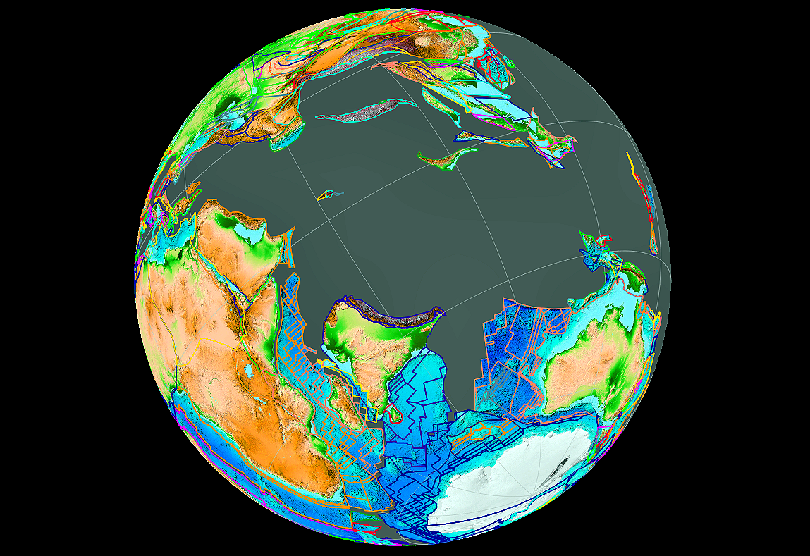 Индия 80 миллионов лет назад. Вон она, возле Мадагаскара!