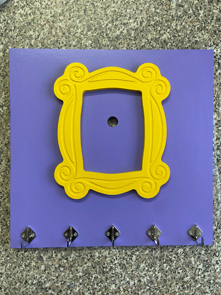 Основа и рамка из фанеры. Покрашены акрилом.