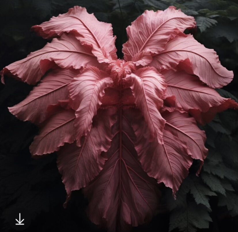 Фантазия на тему розовой монстеры