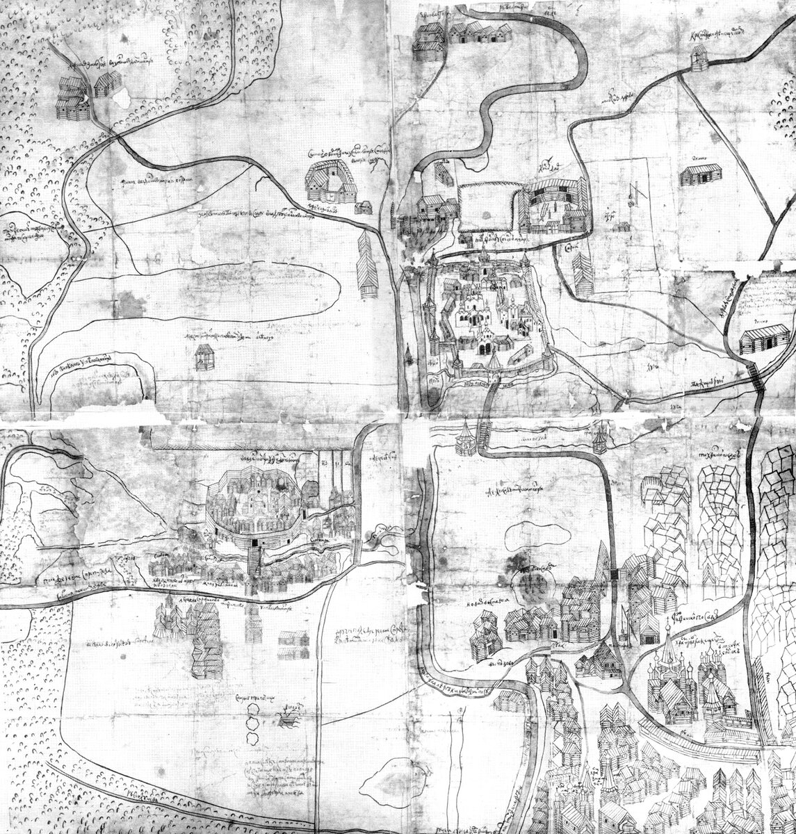План Тихвинского посада 1678 года