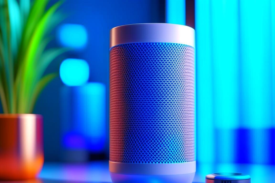 Пример умной колонки, сгенерированный искусственным интеллектом.