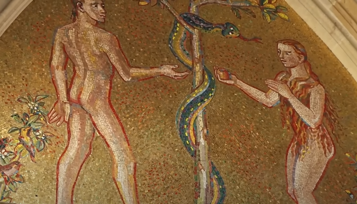 Эдемский сад, Адам и Ева, познание добра и зла, разделение единого мира на двойственный