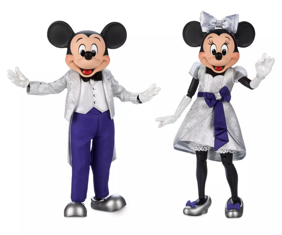Mickey Mouse and Minnie Mouse Limited Edition Doll Set – Disney100 – 12''