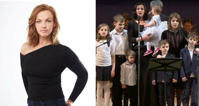  Сейчас Ирина Леонова успевает не только воспитывать 7-х детей, но и играть в театре