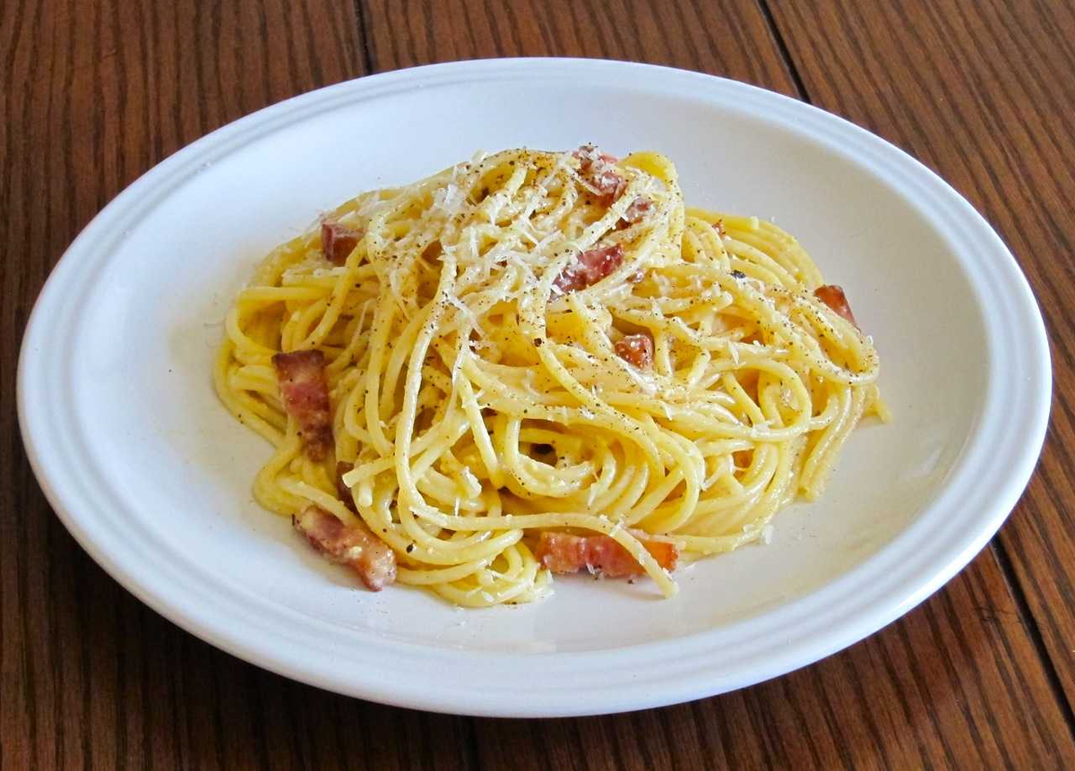 Карбонара. Итальянская паста карбонара. Паста карбонара «pasta alla Carbonara». Паста Алла карбонара.