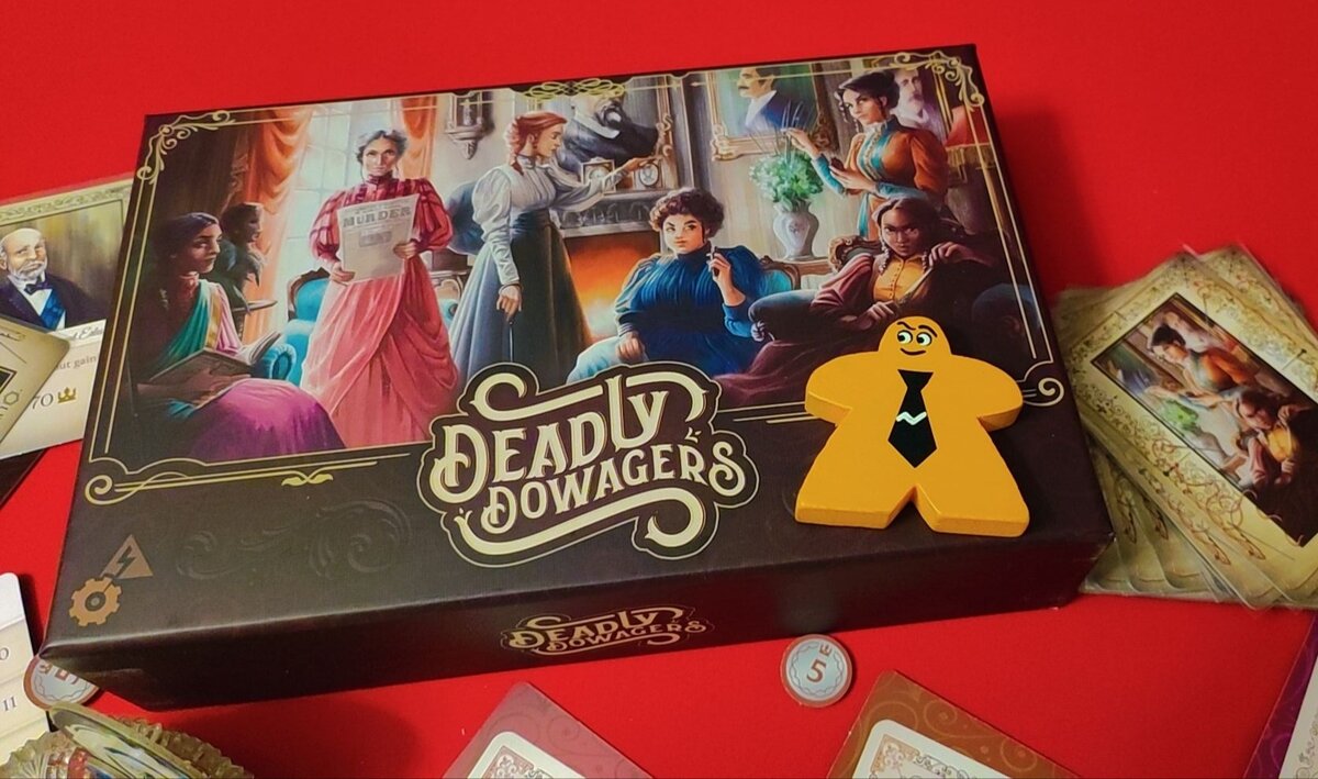 Deadly Dowagers(Смертельные вдовушки). Настольная Игра | Птичка и Тошка.  Блог о лучших настольных играх. | Дзен