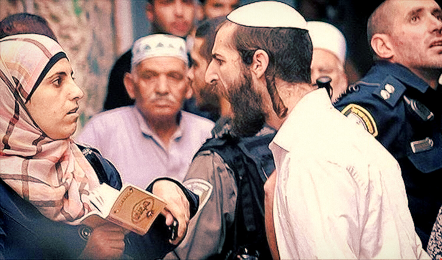 Есть еврей мусульмане. Sheikh Jarrah. Иерусалим женщины иудейки.