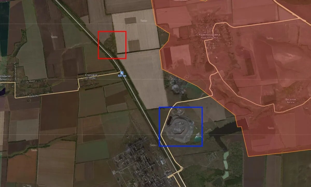 Карта боев за Авдеевку. Фото: ЧВК Вагнер | Telegram