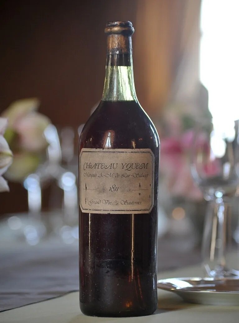 Самое дорогое вино. Chateau d'Yquem 1811 года. Шато д Икем 1811. Вино Yquem 1811. Шато d Yquem.