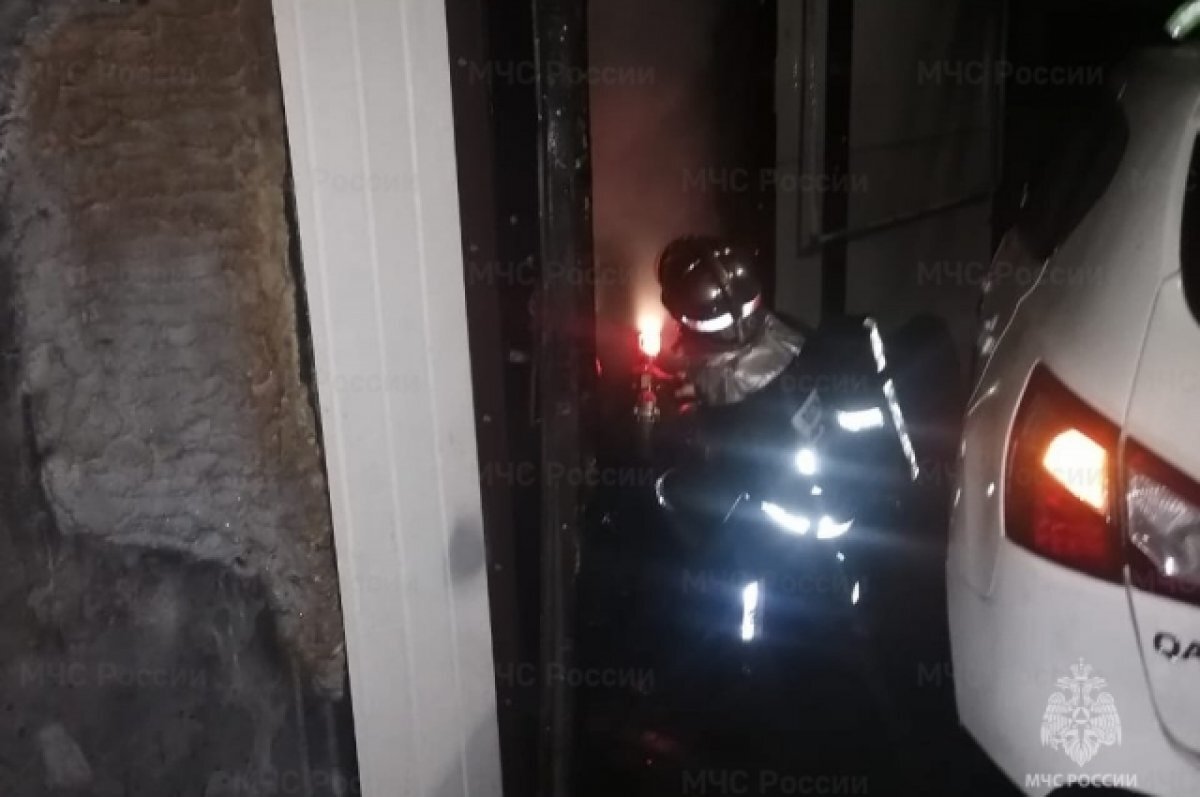    Сотрудники МЧС ликвидировали пожар в доме на улице Пересвета в Брянске