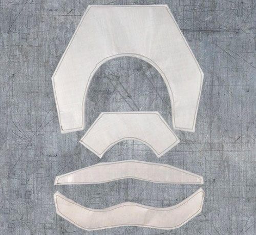 Баллистические вставки из СВМПЭ для горжета, шейного модуля (фото из открытых источников)