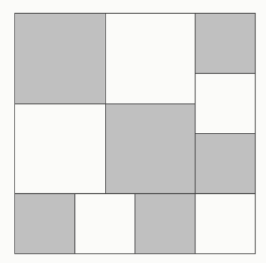 Задание 1
Отметьте в квадрате 6×6 несколько клеток так, чтобы в каждой строке количество отмеченных клеток соответствовало числу, записанному слева от неё, а в каждом столбце — числу, записанному...-2