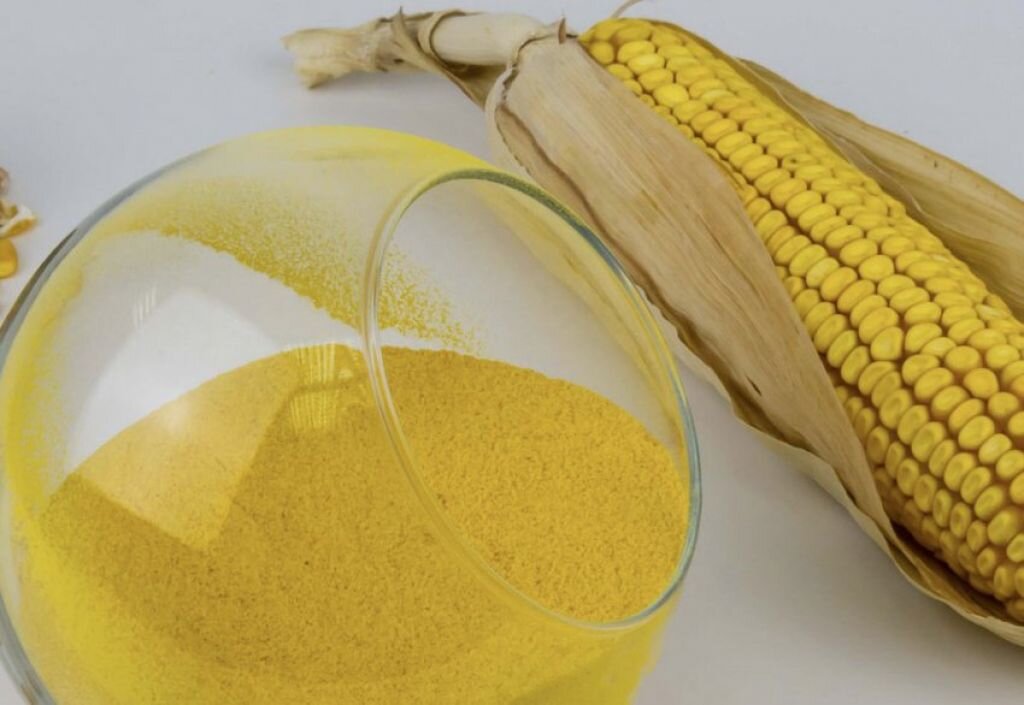 Белок кукурузного зерна отделяется от остальных частей зерна — крахмала, клетчатки и жира — в процессе его переработки. 