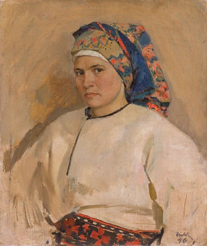 Автопортрет в украинском костюме 1946. Источник: Яндекс.картинки