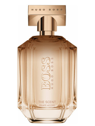 Boss The Scent Private Accord for Her Hugo Boss — это аромат для женщин, он принадлежит к группе восточные гурманские. Boss The Scent Private Accord for Her выпущен в 2018 году. Парфюмер: Louise Turner. Верхняя нота: Мандарин; средние ноты: Кофе и Османтус; базовые ноты: Какао и Бобы тонка.