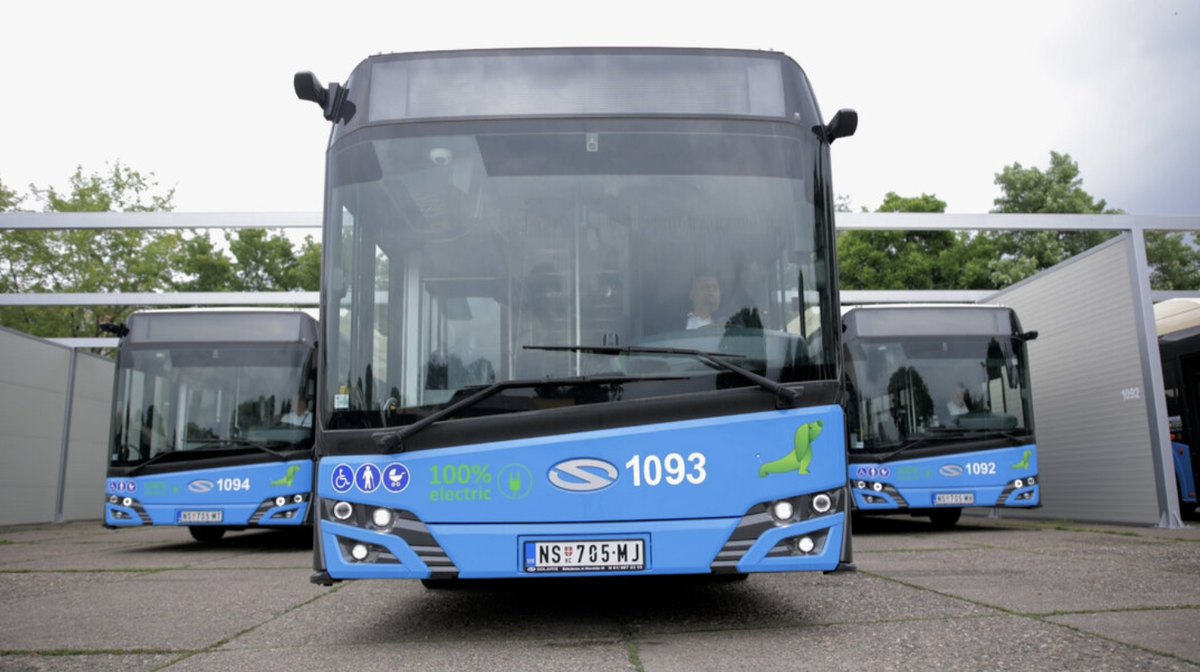 Новые электробусы Нови Сада, фото rtv.rs