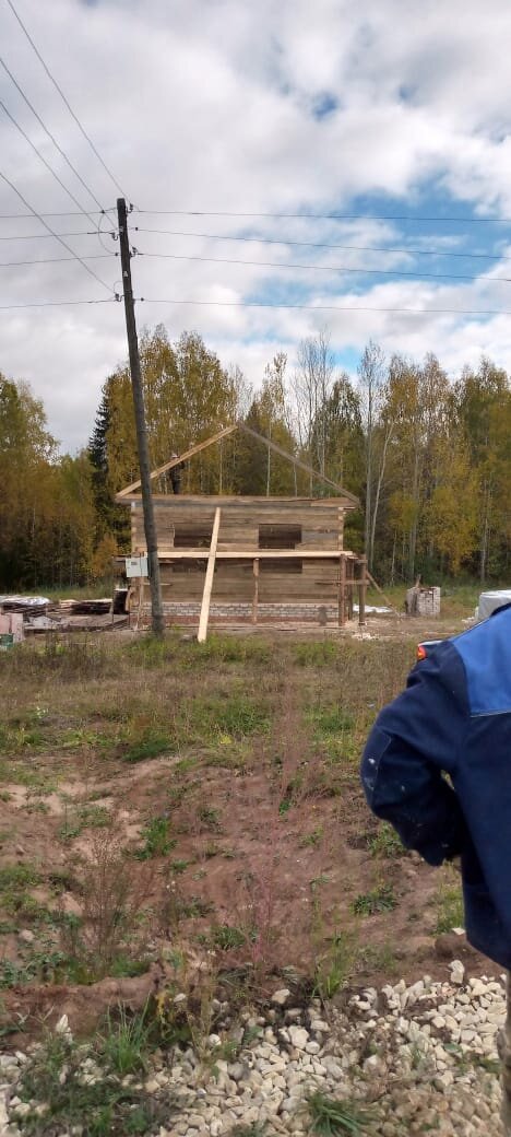 Примерка будущих стропил