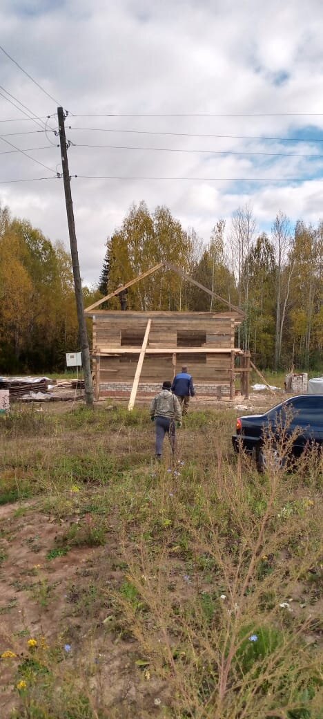 Примерка будущих стропил всех устроила,а как на ваш взгяд-низко или нормально?