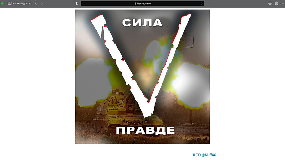 Скриншот сайта bonaaqua.ru