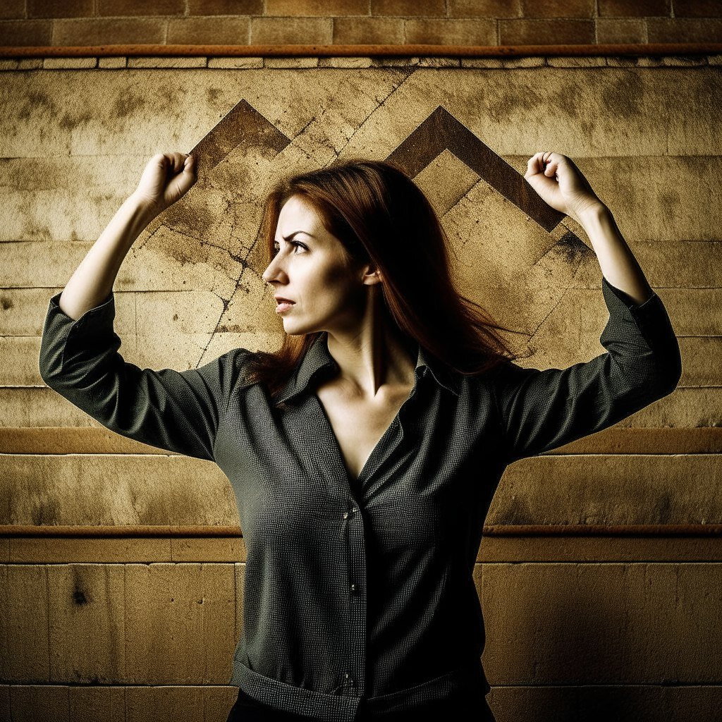 Женщина, подводящая итоги, по мнению ИИ выглядит именно так