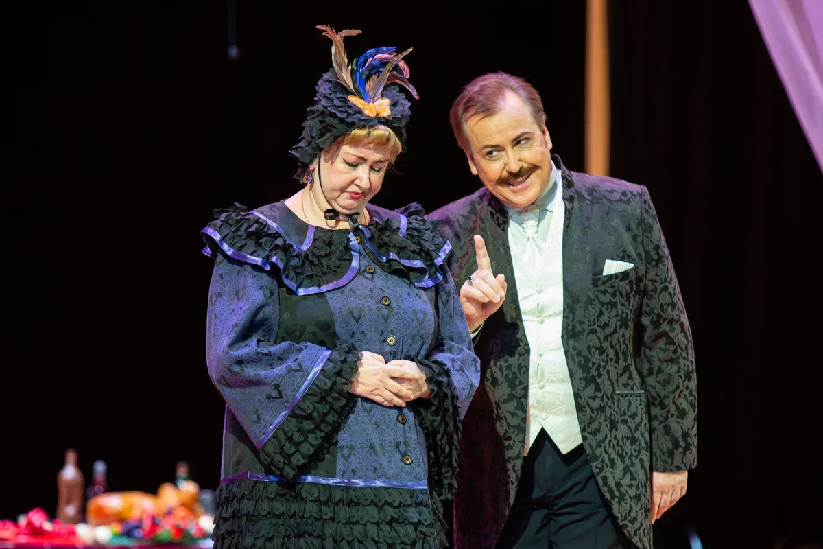 Заслуженный работник культуры Московской области, главный режиссер Владимир Галко и ассистент режиссера Ольга Галко