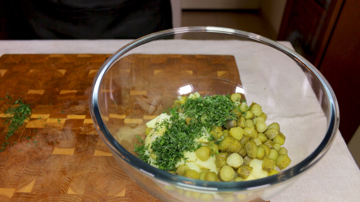 Салат с картофелем и маринованными опятами по-деревенски 🥗 | Несложная  COOLинария | Дзен