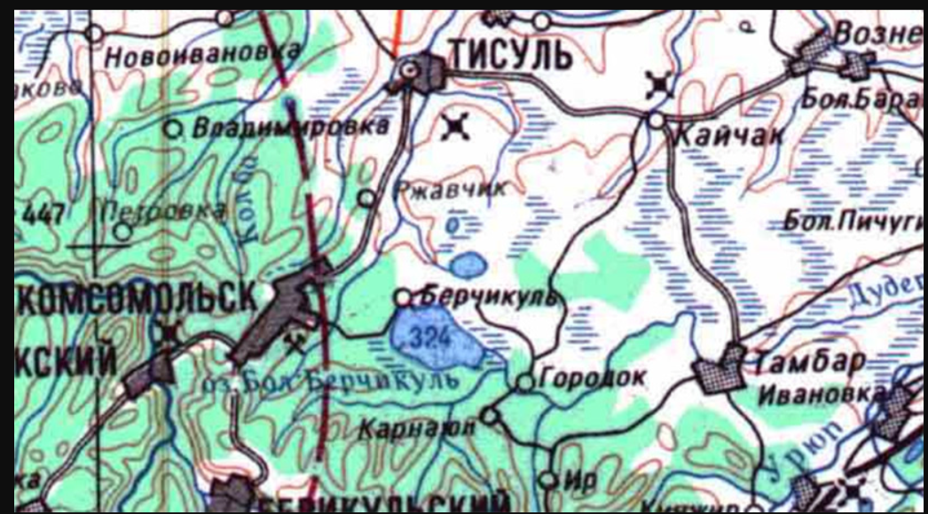 Карта тисульского района кемеровской области подробная