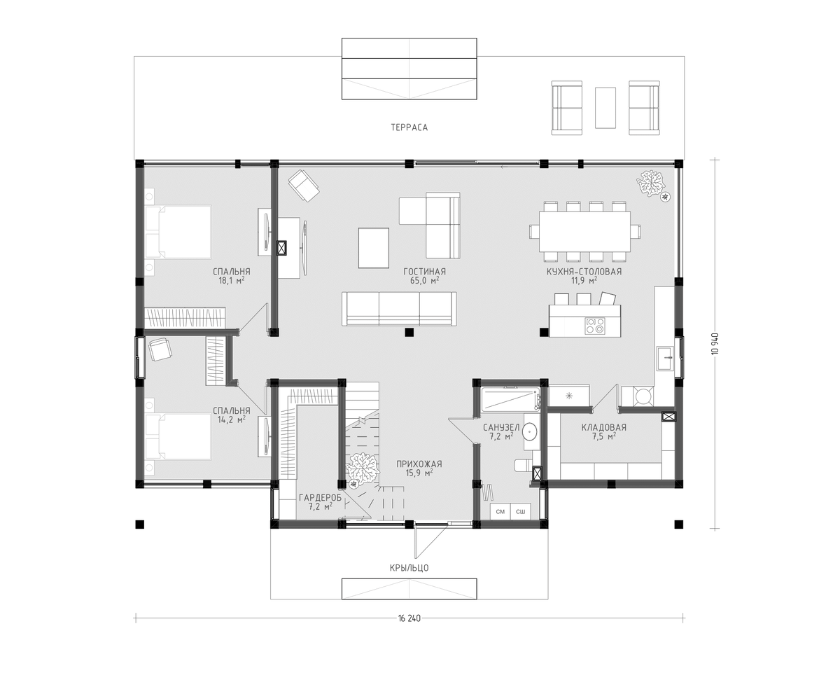 первый этаж